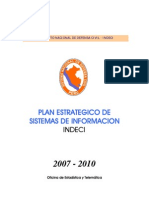 Plan Estrategico Sist Infor. Indeci 2007-2010