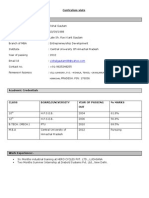 Curriculum Viate Vishal