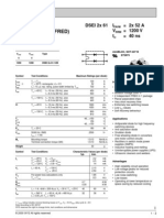 Fast Recovery Epitaxial Diode (FRED) : DSEI 2x 61 I 2x 52 A V 1200 V T 40 Ns