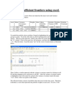 EfficientFrontier Excel