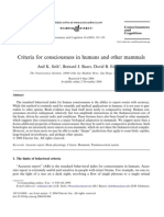 Criteria For Consciousness in Humans and Other Mammals: Anil K. Seth, Bernard J. Baars, David B. Edelman