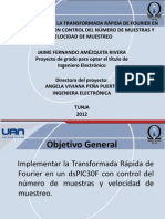 Implementación de La FFT en Un dsPIC30F Con Control Del Número de Muestras y Velocidad de Muestreo