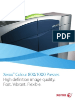 Xerox Colour 800/1000 Presses: High Definition Image Quality. Fast. Vibrant. Flexible