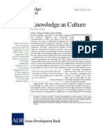 Knowledge As Culture