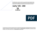 Piaggio 125-250 Maintenance Manual