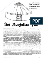 The Mongolian Yurt - DIY