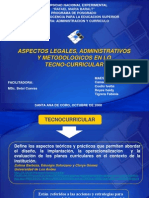 Aspectos Legales Curriculum