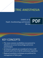 Obstetric Anesthesia