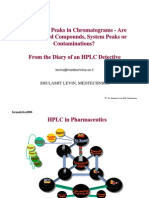 Extraneous Peaks in HPLC