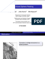 Multi-Sized Sphere Packing: Shuji Yamada Jinko Kanno Miki Miyauchi