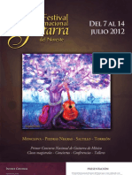 Programa Completo Del Festival Internacional de Guitarra Del Noreste 2012