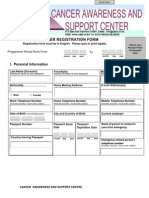 Volunteer Registration Form: I. Personal Information