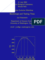 Bootstraps and Testing Trees: 31 July 2002 Marine Biological Laboratory Woods Hole Molecular Evolution Workshop