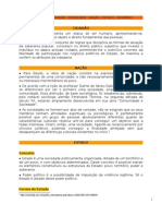 I - Indivíduo, Cidadão, Sociedade, Nação, Estado, Governo.