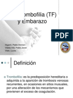 Trombofilia y Embarazo