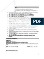 Sample SRM Resume