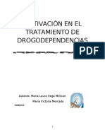 MOTIVACIÓN EN EL TRATAMIENTO DE DROGODEPENDENCIAS - Monografía