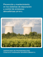 UF1911 - Prevención y mantenimiento en los sistemas de depuración y control de emisiones atmosféricas