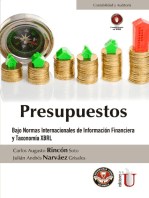 Presupuestos: Bajo normas internacionales de información financiera y taxonomía XBRL