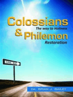 Colossians and Philemon: The Way to Holiness and Restoration