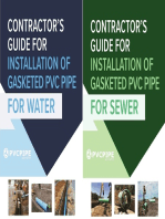 Contractor's Guide for Installation of Gasketed PVC Pipe for Water / for Sewer