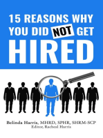 15 Reasons Why You Did Not Get Hired