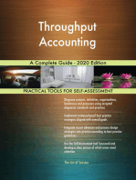 Throughput Accounting A Complete Guide - 2020 Edition