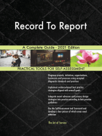 Record To Report A Complete Guide - 2021 Edition