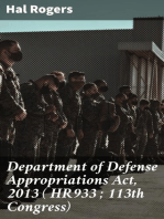 Department of Defense Appropriations Act, 2013 ( HR933 ; 113th Congress)