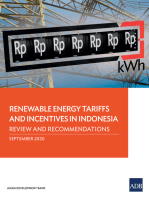 Renewable Energy Tariffs and Incentives in Indonesia: Review and Recommendations