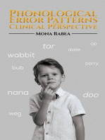 Phonological Error Patterns from a Clinical Perspective