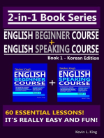 2-in-1 Book Series: Teacher King’s English Beginner Course Book 1 & English Speaking Course Book 1 - Korean Edition