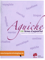 Aguiche: 100 termes d'aujourd'hui