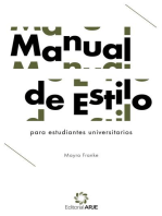 Manual de estilo para estudiantes universitarios