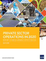 Private Sector Operations in 2020—Report on Development Effectiveness