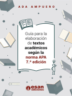 Guía para la elaboración de textos académicos según la norma APA 7.ª edición