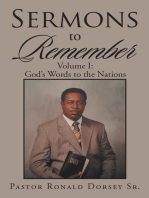 Sermons to Remember: Volume I: God's Words to the Nations