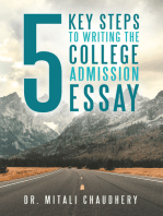 5 Key Steps to Writing the College Admission Essay