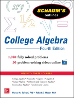 Schaum's Outline of College Algebra, Fourth Edition