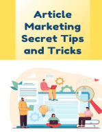 Article Marketing Secret Tips and Tricks