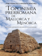 Toponimia Prerromana de Mallorca y Menorca: En la documentación medieval de las Illes Balears