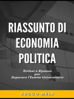 Riassunto di Economia Politica: Sintesi e Ripasso per Superare l'Esame Universitario