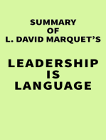 Summary of L. David Marquet's Leadership Is Language