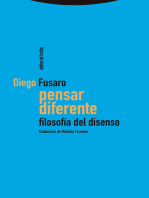 Pensar diferente: Filosofía del disenso