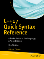 C++17 Quick Syntax Reference: A Pocket Guide to the Language, APIs and Library