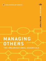 Managing Others: The Organisational Essentials: Your guide to getting it right