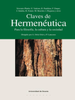 Claves de Hermenéutica: Para la filosofía, la cultura y la socíedad