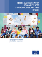 Reference framework of competences for democratic culture (RFCDC): Guidance document for higher education