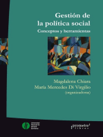 Gestión de la política social: Conceptos y herramientas