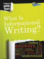 What is Informational Writing?